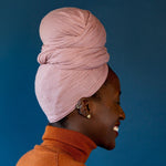 Peony Pink Stretch Knit Headwrap