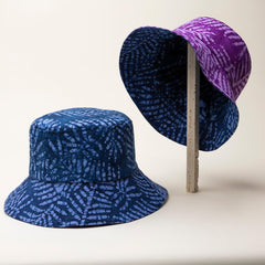 Fern & Mulberry Reversible Blue/Purple Bucket Hat